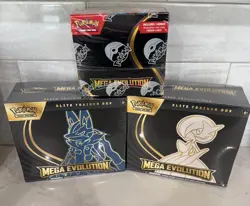 2025 Pokemon Mega Evolutions - Sealed Lot! 1x Booster Box & 2x ETBs !! - Image 1