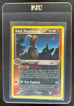 2004 Pokemon EX Team Rocket Returns Dark Houndoom #37/109 - Image 1