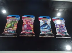 Pokemon TCG Battle Styles Sleeved Booster Art Set 4 Packs - New Factory Sealed - Image 1