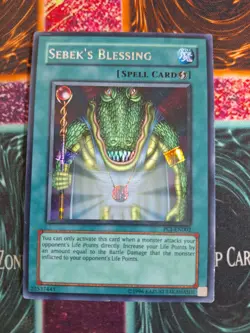 Yu-Gi-Oh! TCG Sebek's Blessing PCJ-EN002 Prismatic Secret Lightly Played - Image 1
