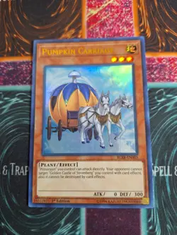 Yu-Gi-Oh! TCG Pumpkin Carriage BLRR-EN005 Ultra Rare 1st Edition Near Mint - Image 1