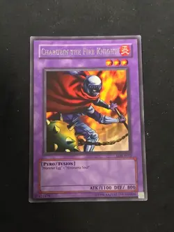 Charubin the Fire Knight LOB-015 The Legend of Blue Eyes White Dragon Unlimited - Image 1