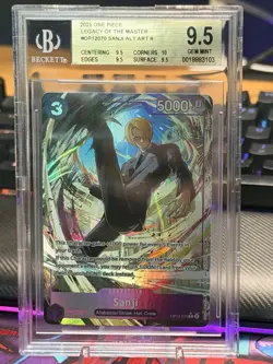 OP12-070 Sanji Alternate Art Legacy of The Master Foil BGS 9.5 Gem Mint - Image 1
