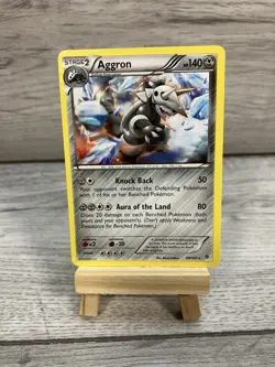 Aggron 59/101 Rare Non-Holo Plasma Blast Pokemon Card - Light Play - Image 1
