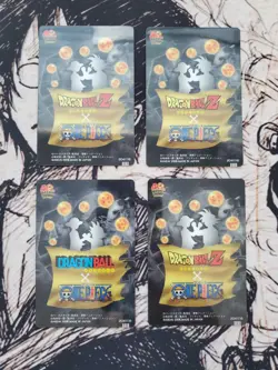 Dragon Ball x One Piece Jump Magazine 40th Anniversary Card Goku Luffy Lot - Image 2