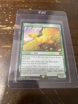 Traveling Chocobo Final Fantasy Mtg Rare Magic The Gathering VHTF IN HAND NM - Image 1