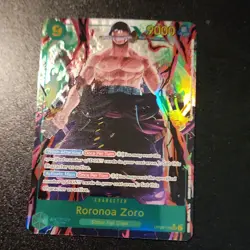 Bandai One Piece CCG Roronoa Zoro OP06-118 Wings of the Captain Holo Card - Image 1