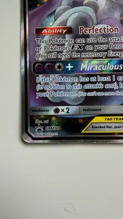 Pokemon TCG Black Star Promo Mewtwo & Mew GX SM191 Card - Image 2
