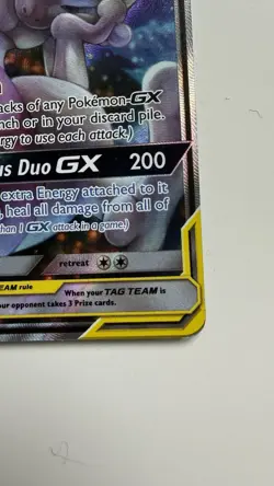 Pokemon TCG Black Star Promo Mewtwo & Mew GX SM191 Card - Image 3