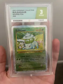 Pokemon Card Bulbasaur 68/110 Legendary Collection Reverse Holo WOTC Played - Image 1