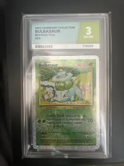 Pokemon Card Bulbasaur 68/110 Legendary Collection Reverse Holo WOTC Played - Image 3