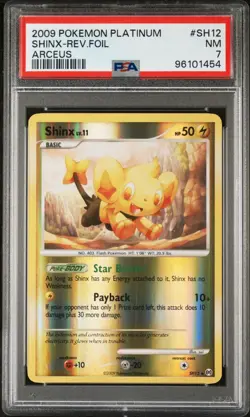 Shinx Reverse Holo SH12 *Platinum Arceus* PSA 7 Pokemon 2009 Near Mint - Image 1
