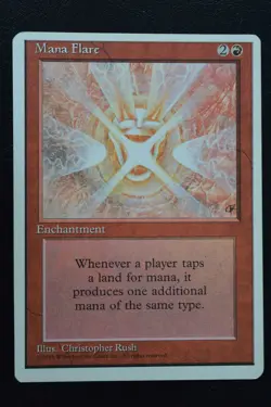 Magic The Gathering MTG MANA FLARE Fourth Edition MP Moderately Played - Image 1