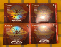 Lot of 4 MTG Avatar The Last Airbender Collector Boosters, New, Factory Sealed - Image 1