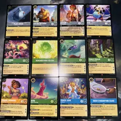 LOT X12 Disney Lorcana Shimmering Skies- Rare/Super Rare/ Other -TCG Card Lot - Image 1