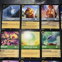 LOT X12 Disney Lorcana Shimmering Skies- Rare/Super Rare/ Other -TCG Card Lot - Image 3