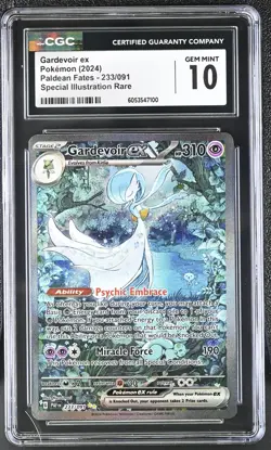 POKEMON CGC 10 2024 SV Paldean Fates Gardevoir ex 233/091 SIR *7100 - Image 1