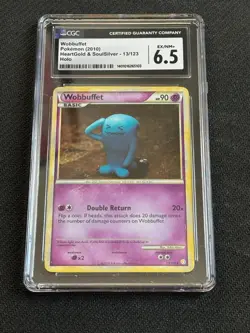 Pokemon HeartGold & SoulSilver Holo Rare Wobbuffet 13/123 CGC 6.5 EX/NM+ - Image 1