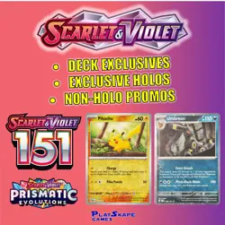 *PICK YOUR CARD!* Scarlet & Violet Extra Promos 151 Exclusive SV Pokemon Cards - Image 1
