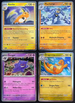 151 SAM'S CLUB USA Cosmos Promo 4 Card Lot - Gengar Raichu Machamp Dragonite - Image 1