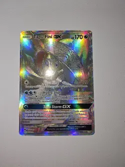 Pokemon Tapu Fini GX - 152/147 - Burning Shadows - Rainbow Secret Rare - NM - Image 1