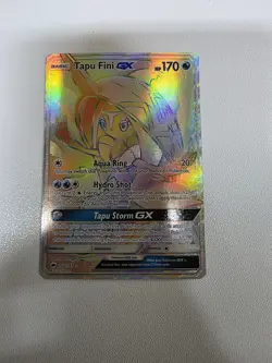 Pokemon Tapu Fini GX - 152/147 - Burning Shadows - Rainbow Secret Rare - NM - Image 2