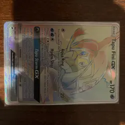 Pokemon Burning Shadows Secret Rare Full Art Rainbow Tapu Fini GX 152/147 - Image 1