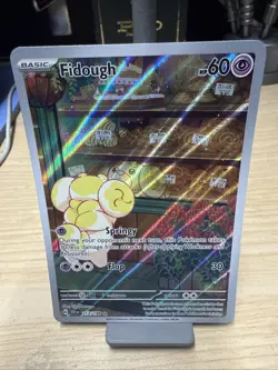 Pokemon Fidough Holo Illustration Rare Card 213/198 Sv01 Scarlet Violet Base Set - Image 1