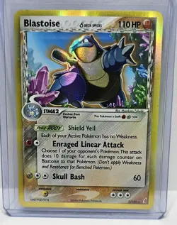 Blastoise Delta Species 2/100 Holo Rare Crystal Guardians Pokemon TCG - Image 1