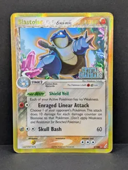 Blastoise Delta Species 2/100 Crystal Guardians Reverse Holo Rare Pokemon TCG MP - Image 1