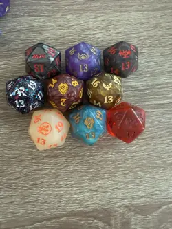 MTG Oversized Spindown Dice D20 - Magic The Gathering Multiple Sets To Choose - Image 1