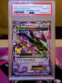 2021 Pokemon Celebrations M Rayquaza EX Class. Coll-Roaring Skies #76 psa 10 - Image 2