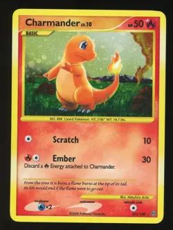 Pokemon TCG Card Game Charmander #101/100 Stormfront Secret Rare Holo - Image 1