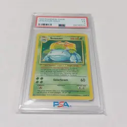 Pokemon TCG Venusaur Base Set #15/102 Holo Unlimited Holo Rare PSA 5 - Image 1