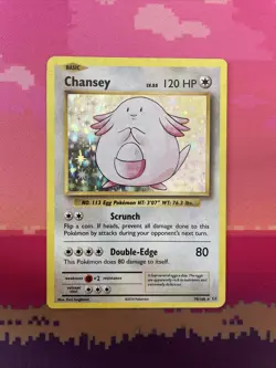 Pokemon Card Chansey Evolutions Holo 70/108 Near Mint - Image 1