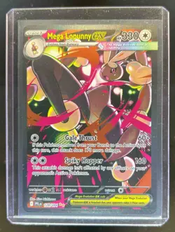 2025 Pokemon Phantasmal Flames Mega Lopunny ex Special Illustration Rare 128/094 - Image 1