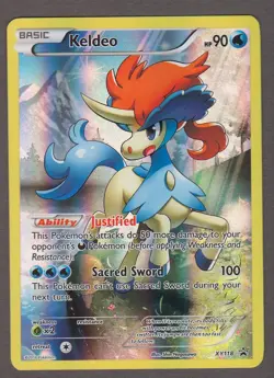 Keldeo XY118 Black Star Promo - Full Art - Pokemon Card XY 2016 NM - Image 1