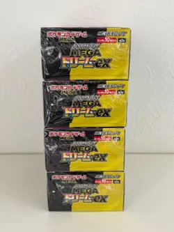 Pokemon TCG High Class Pack MEGA Dream ex 4 Box Set Factory Sealed New Japan - Image 3