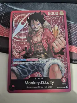 One Piece CCG Monkey.D.Luffy ST01-001 Leader English Edition Near Mint Condition - Image 1