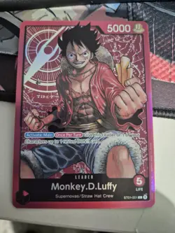 One Piece CCG Monkey.D.Luffy ST01-001 Leader English Edition Near Mint Condition - Image 2