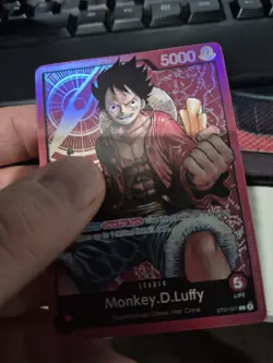 One Piece CCG Monkey.D.Luffy ST01-001 Leader English Edition Near Mint Condition - Image 4