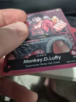 One Piece CCG Monkey.D.Luffy ST01-001 Leader English Edition Near Mint Condition - Image 5