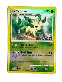 Pokemon TCG Leafeon 24/100 Burger King Platinum Stamp Reverse Holo - Image 1