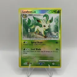 Pokemon TCG Leafeon 24/100 Burger King Platinum Stamp Reverse Holo - Image 1