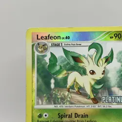 Pokemon TCG Leafeon 24/100 Burger King Platinum Stamp Reverse Holo - Image 2