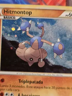 Hitmontop 5/123 HeartGold/SoulSilver Holo Rare Spanish Pokemon Card - Image 2