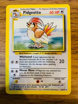 Pidgeotto (22/102) Rare Base Set Pokemon Card! FAST & FREE P&P! - Image 2