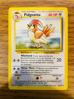 Pidgeotto (22/102) Rare Base Set Pokemon Card! FAST & FREE P&P! - Image 4