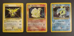 Lot Of 3 Unlimited Base Set Rare Holo Pokemon Cards WOTC 1999 #12,#6 and #16 MP - Image 1
