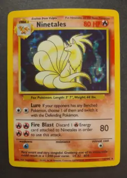 Lot Of 3 Unlimited Base Set Rare Holo Pokemon Cards WOTC 1999 #12,#6 and #16 MP - Image 4